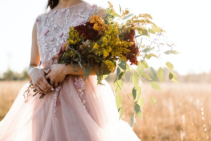 Jesienna kolorystyka kwiatów na ślub
