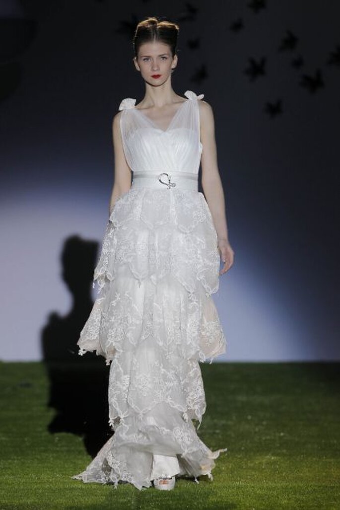 Vestido de novia de Miquel Suay 2014. Foto: Barcelona Bridal Week / Ugo Cámara