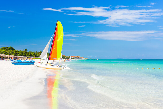 Activités nautiques à la plage de Varadero à Cuba