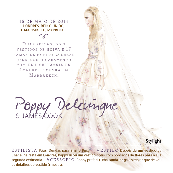 Poppy Delevingne - os vestidos de noiva mais icônicos das celebridades - Stylight
