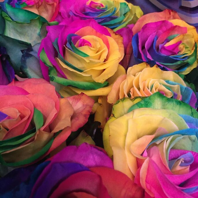 bouquet rose multicolor