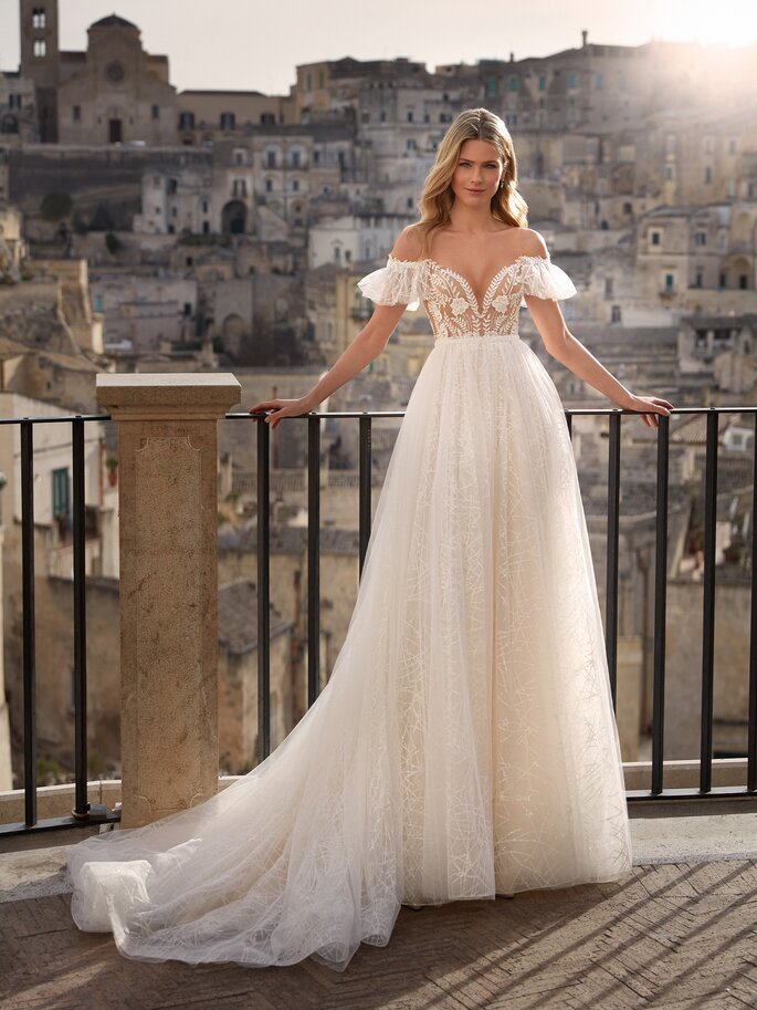 85 vestidos de novia con hombros caídos: ¡insinúa sin perder elegancia!