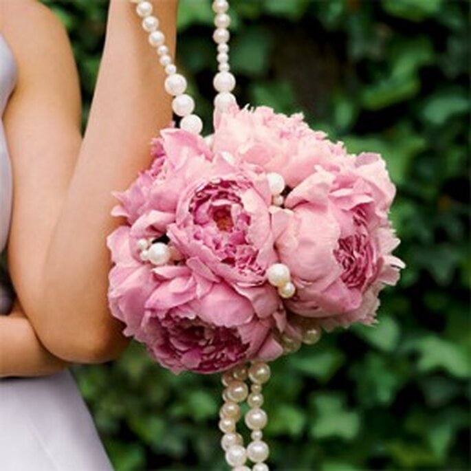 Bouquet a borsetta con perline