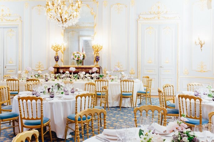 Une salle de réception de mariage chic à Paris - Hôtel de Poulpry - Maison des Polytechniciens