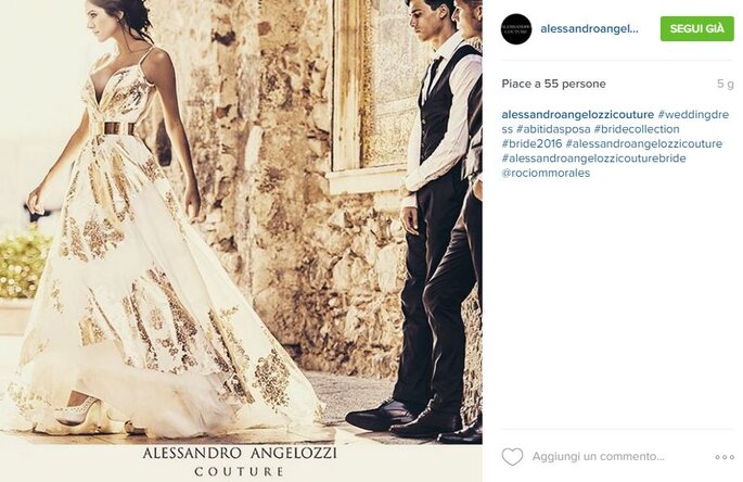 Foto via Instagram.com/alessandroangelozzicouture