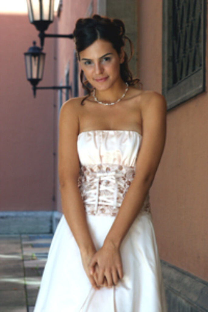 Trägerloses Corsagenkleid - das Brautkleid der Woche