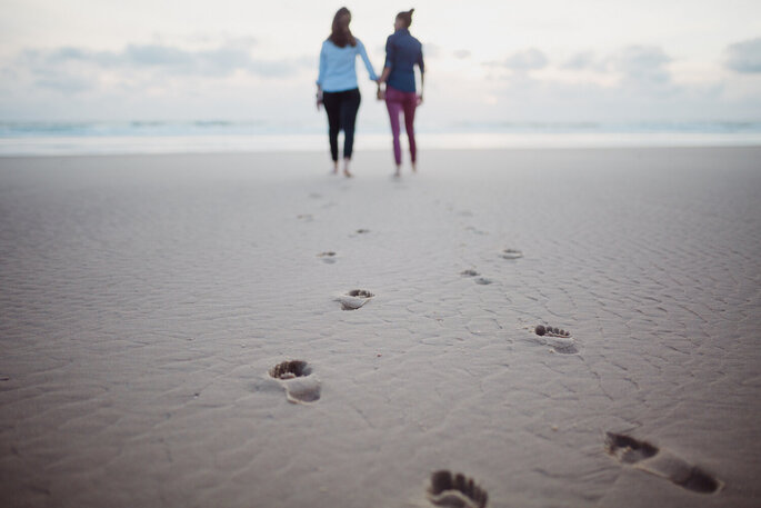 Demande en mariage à la plage