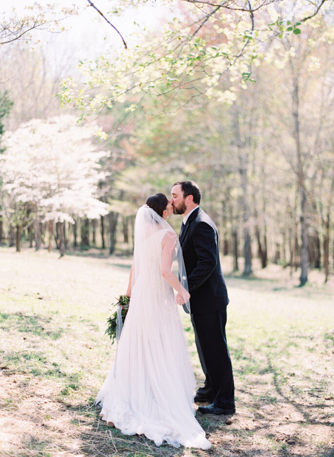 Decoración de boda con tonos polveados y románticos - Cassidy Carson Photography