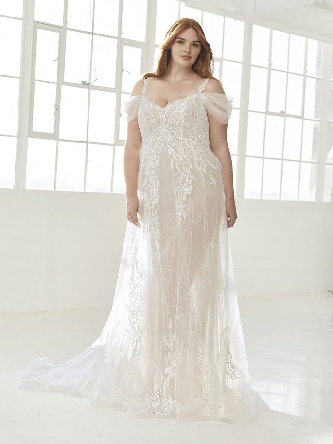 Sin alterar Atlas minusválido 80 vestidos de novia tallas grandes 2023: consejos y diseños ideales