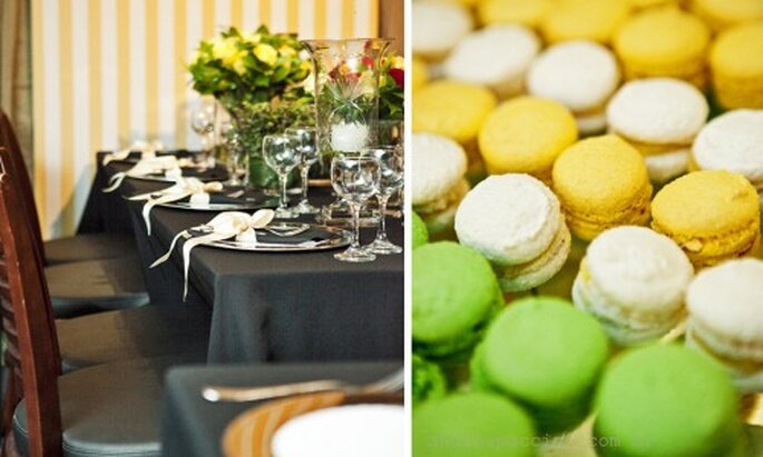 Macarrones franceses para boda. Fotografía Andrea Paccini