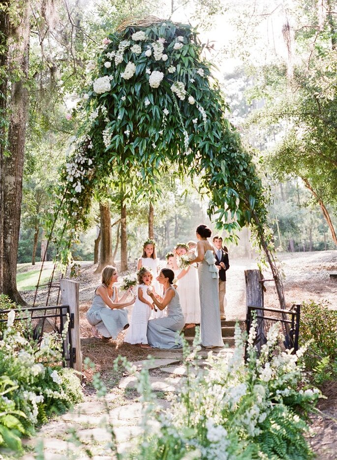 Real Wedding: Una mágica boda en un jardín encantador - Fotos de Mandy Busby