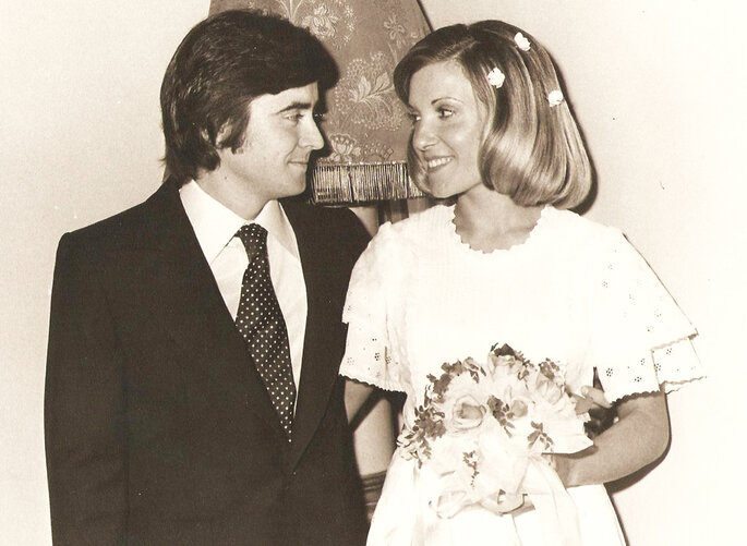 Novio y novia de 1975. Foto: AnnaKostyuk