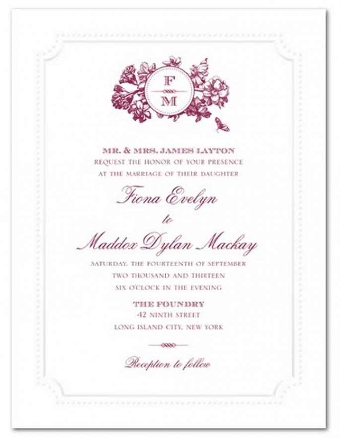 Mantén la simplicidad del diseño y agrega un toque de color - Foto Wedding Paper Divas