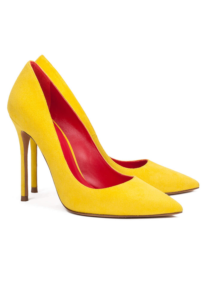 Zapatos de salón amarillos