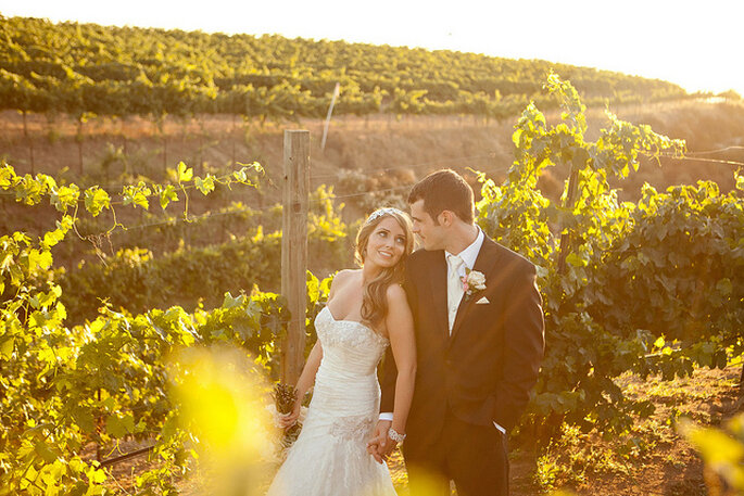 Boda en un viñedo. Foto: Eileen Rivard Villa de Amore