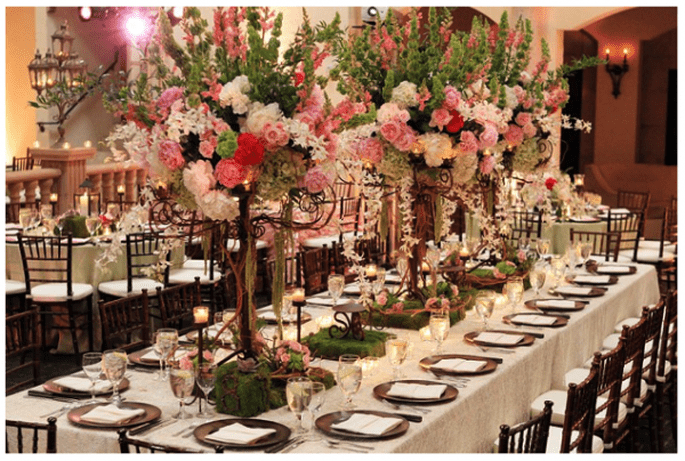 Los centros de mesa con flores más elegantes para 2014 - Foto Zach Brake Photography