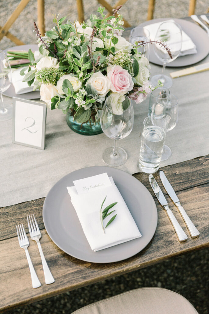 mise en place matrimonio