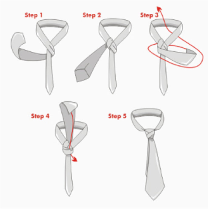 Los mejores cinco nudos corbata para novios. se hacen paso a paso!