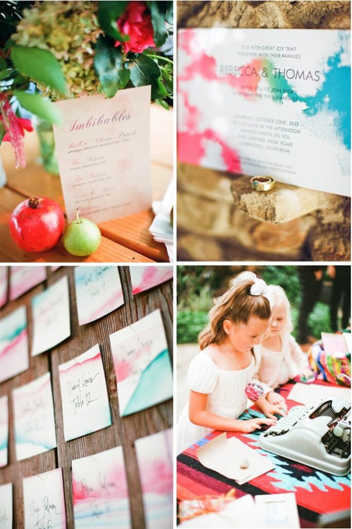 Real Wedding: Una boda bohemia con mágicos colores - Foto Nancy Neil