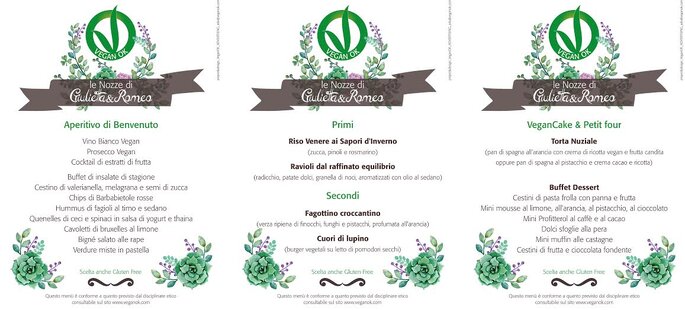 Menu mariage VeganOK