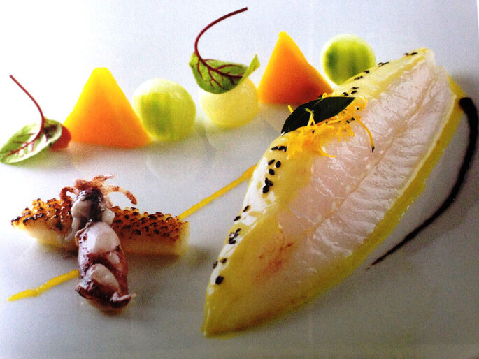 Assiette de poisson gastronomique - Edouard Set 
