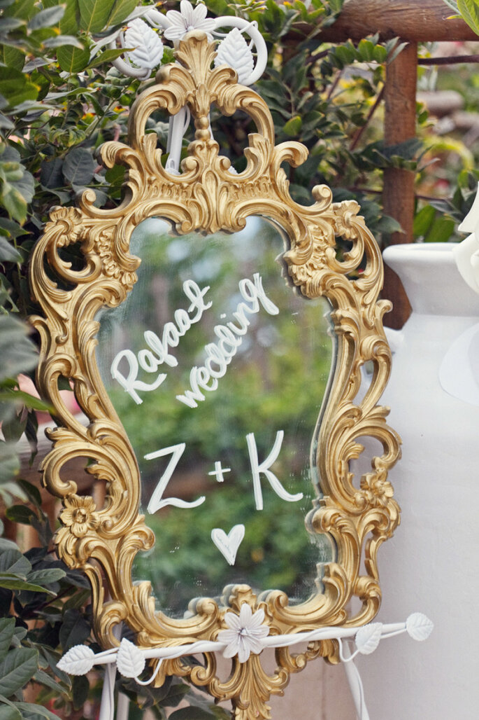 Espejos para la decoración de tu boda - Shewanders Photography