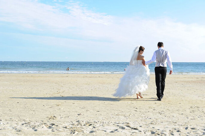 Real wedding sur la plage - Florence Chesneau