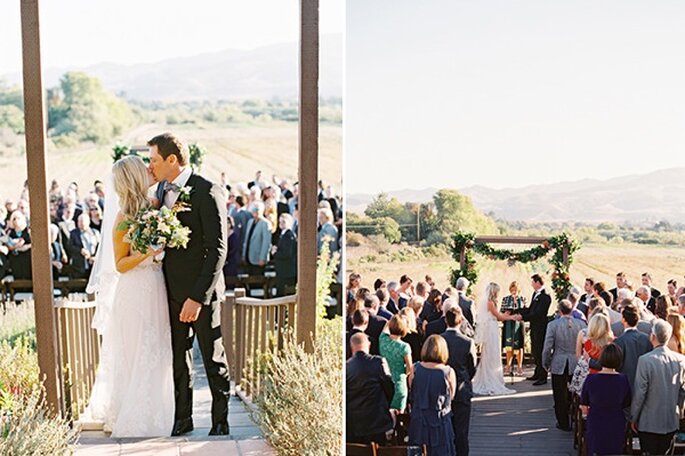 Una boda inspirada en un estilo boho glam al aire libre - Foto Lane Dittoe