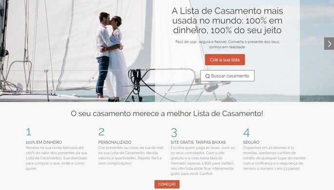 lista de casamento Zankyou