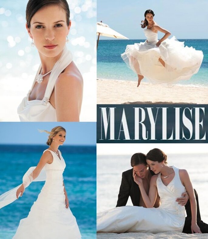 Wer behauptet, schlicht sei langeilig? Hier kommen schicke Trends für die "einfache" Braut von Marylise.