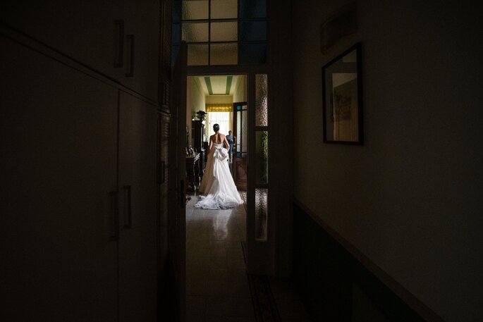 sposa in corridoio