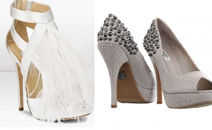 5 tendencias para el 2013 en zapatos de novia - Jimmy Choo y Vera Wang