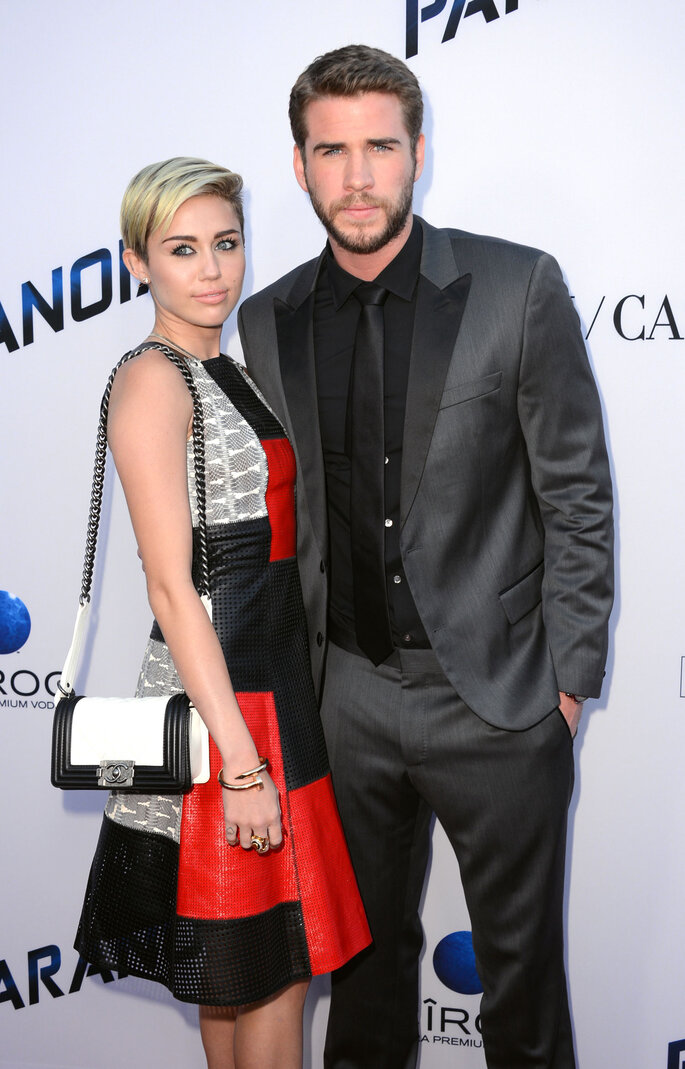 Miley Cyrus y Liam Hemsworth. 