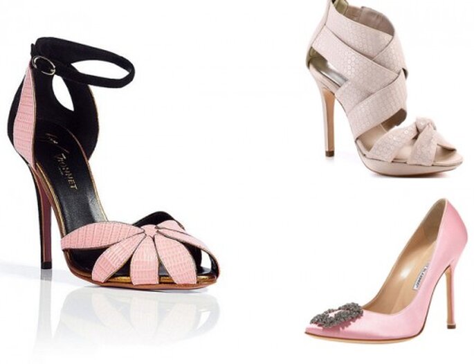 5 tendencias para el 2013 en zapatos de novia - Vionnet y Manolo Blanhik
