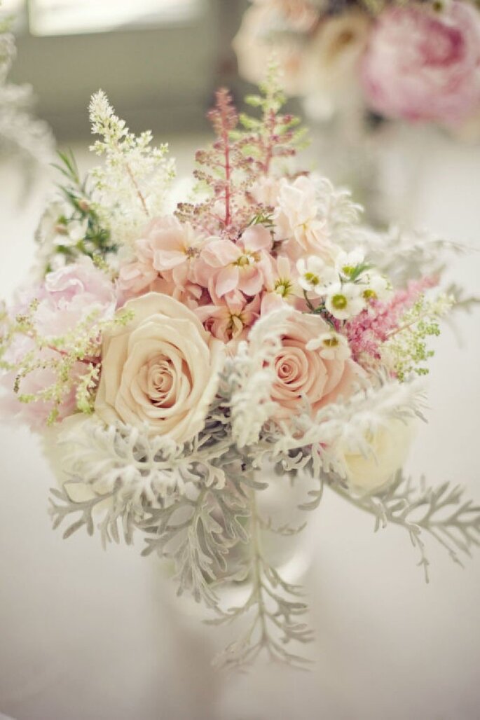 La mejor inspiración para decorar tu boda con el color rosa pastel - Foto The Nichols