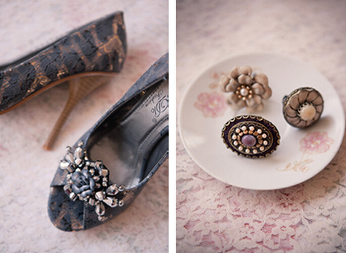 Zapatos y accesorios vintage para damas de honor - Foto: Ruche