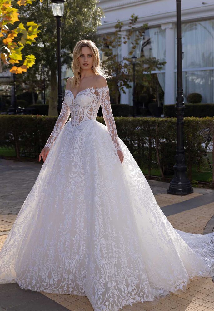 130 vestidos de novia con encaje: diseños elegantes y