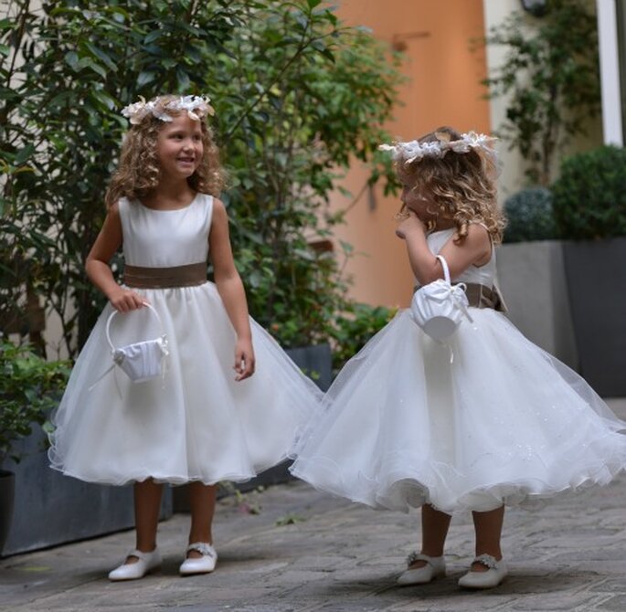 Avec Edelweiss Paris tout est possible pour habiller vos enfants d'honneur! Photo: Edelweiss Paris.
