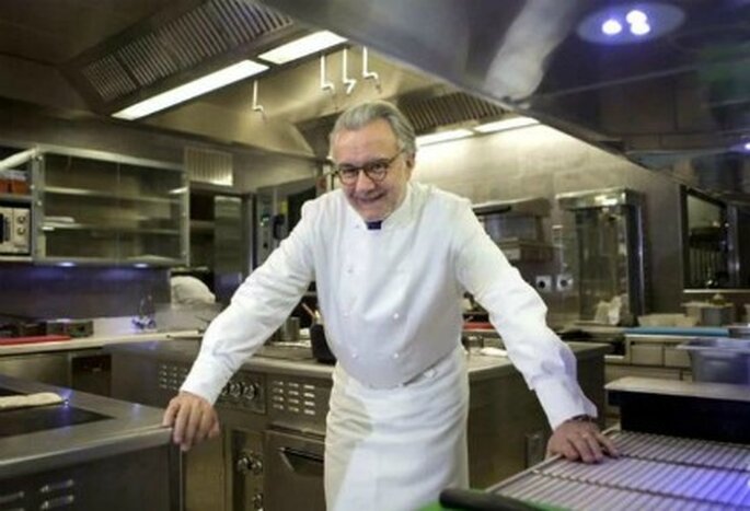 El chef Alain Ducasse preparó el menú