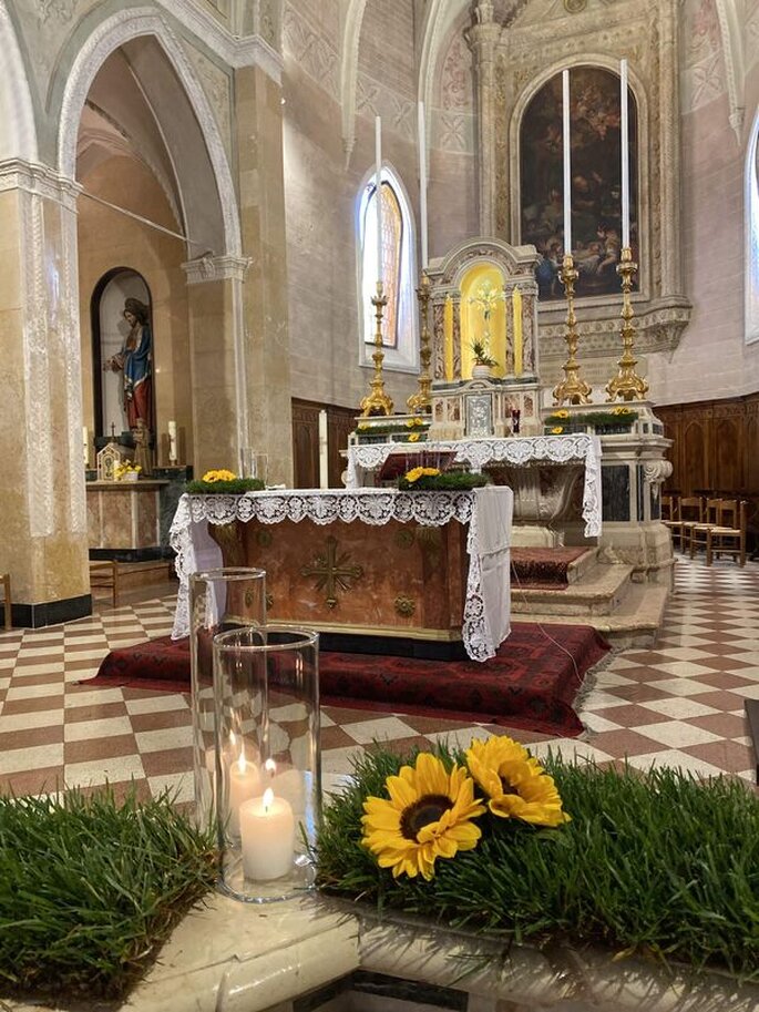 allestimenti floreali in chiesa