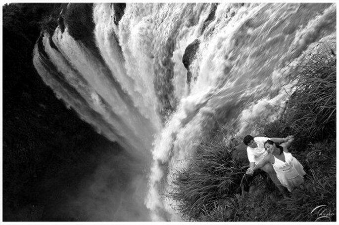 Sesión de fotos de preboda en Salto de Eyipantla, Veracruz - Foto Emmanuel Aquino