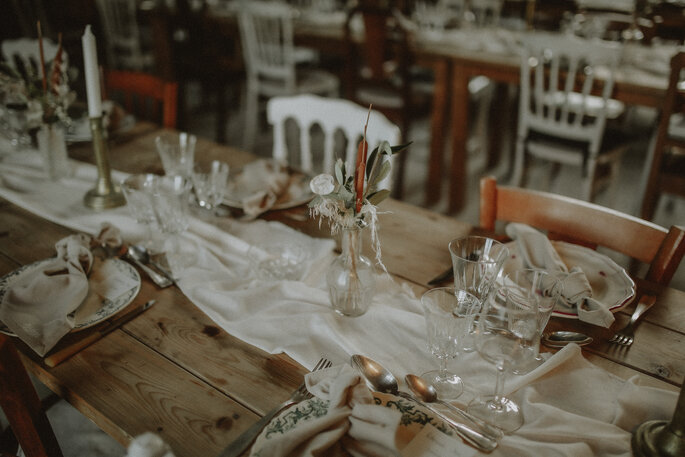 domaine de ronsard décoration table mariage vintage