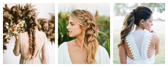 Penteados em cabelos cacheados para casamento - Cortes de Cabelo 2020