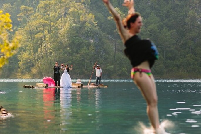 Sesión Trash the Dress en Lago Montebello, Chiapas - Foto Abimelec Olan