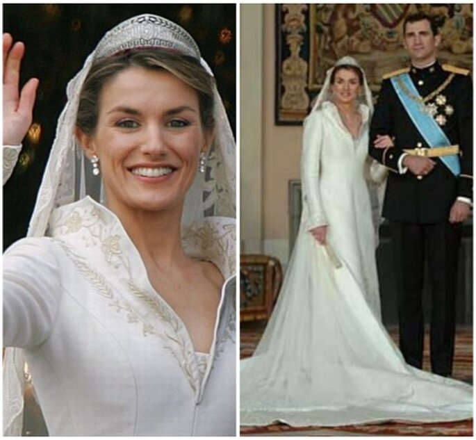 Vestido de novia de Letizia, princesa de Astúrias, Espanha