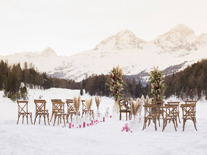 Winter wedding in Engadin St. Moritz 