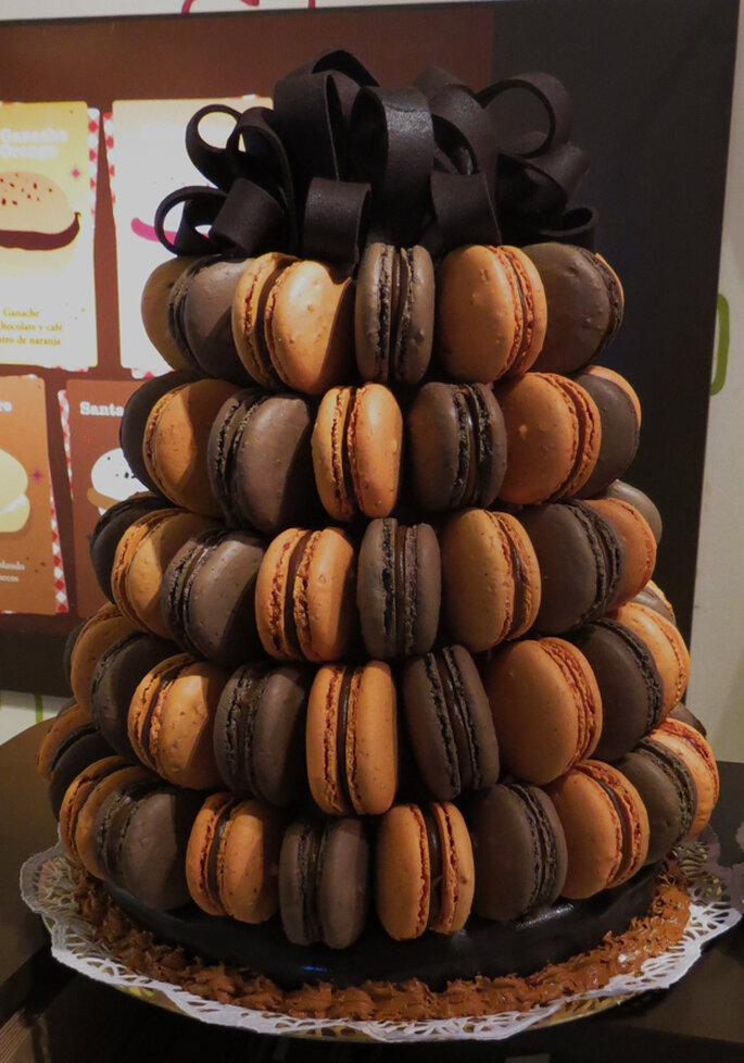 Nuevos invitados a la mesa de dulce de tu boda, los "macarons". Foto: En el Nombre del Postre