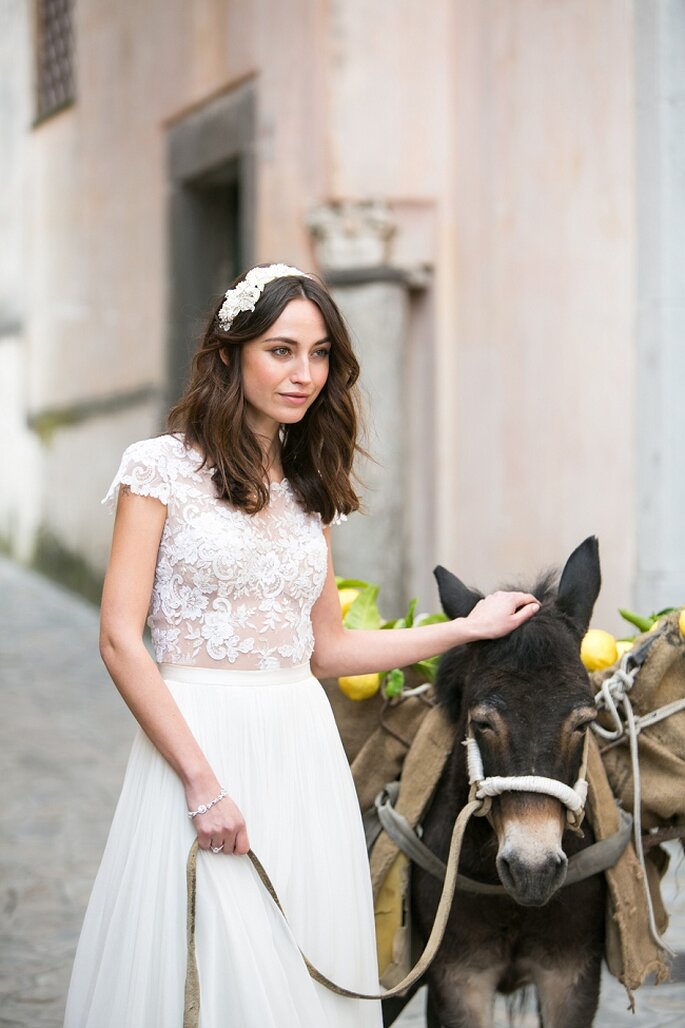 Inspiración desde una novia bohemia en la Costa de Amalfi, Italia. Foto: Anneli Marinovich