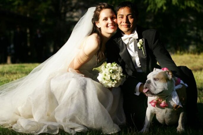 Hazle un lindo trajecito para que luzca en la sesión de fotos de boda - Foto Hubbard Photography
