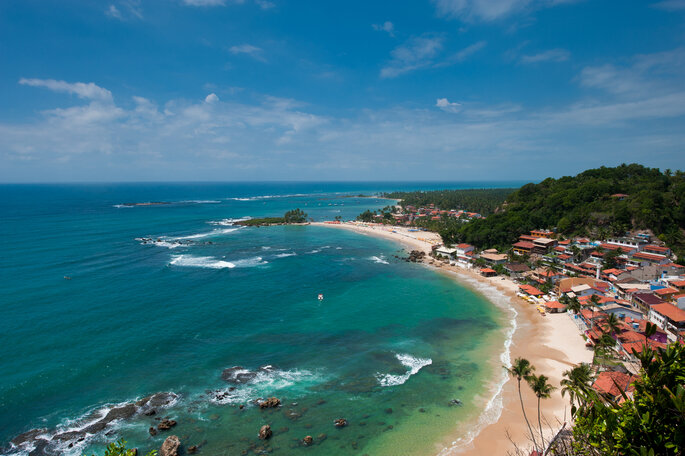 Foto-Boipeba Strand Brasilien.